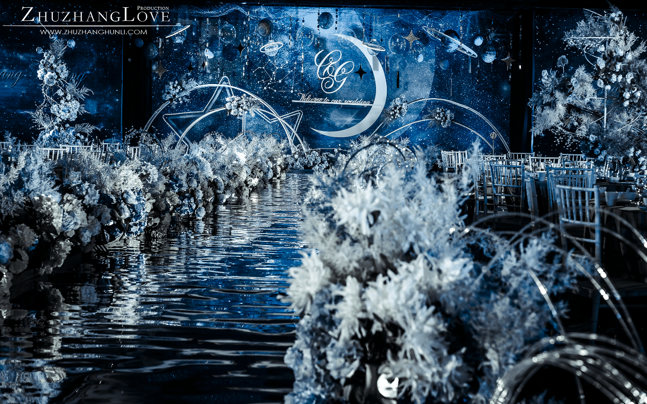 复古欧式红色婚礼富华大酒店