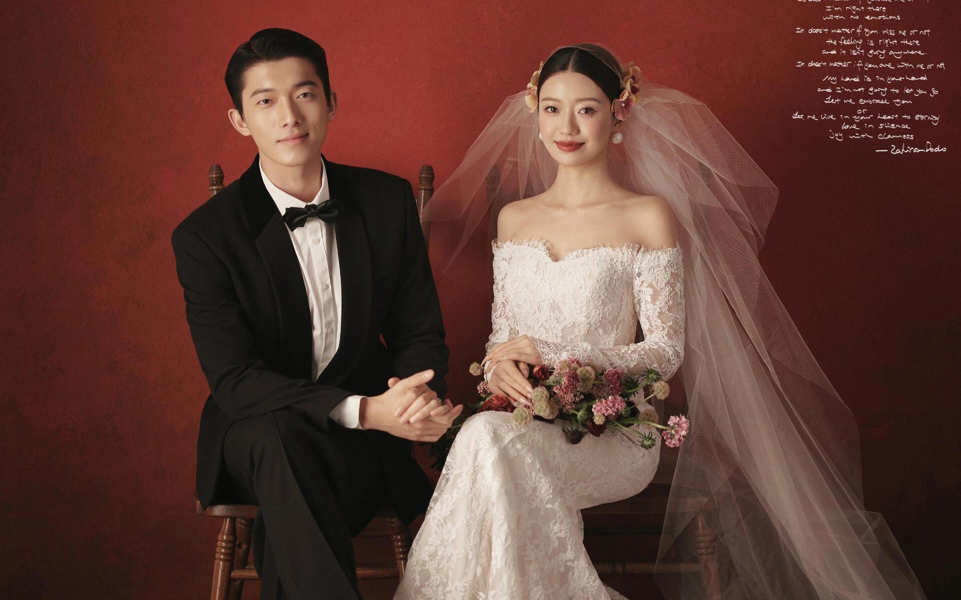 期待已久的红底婚纱照出片啦
