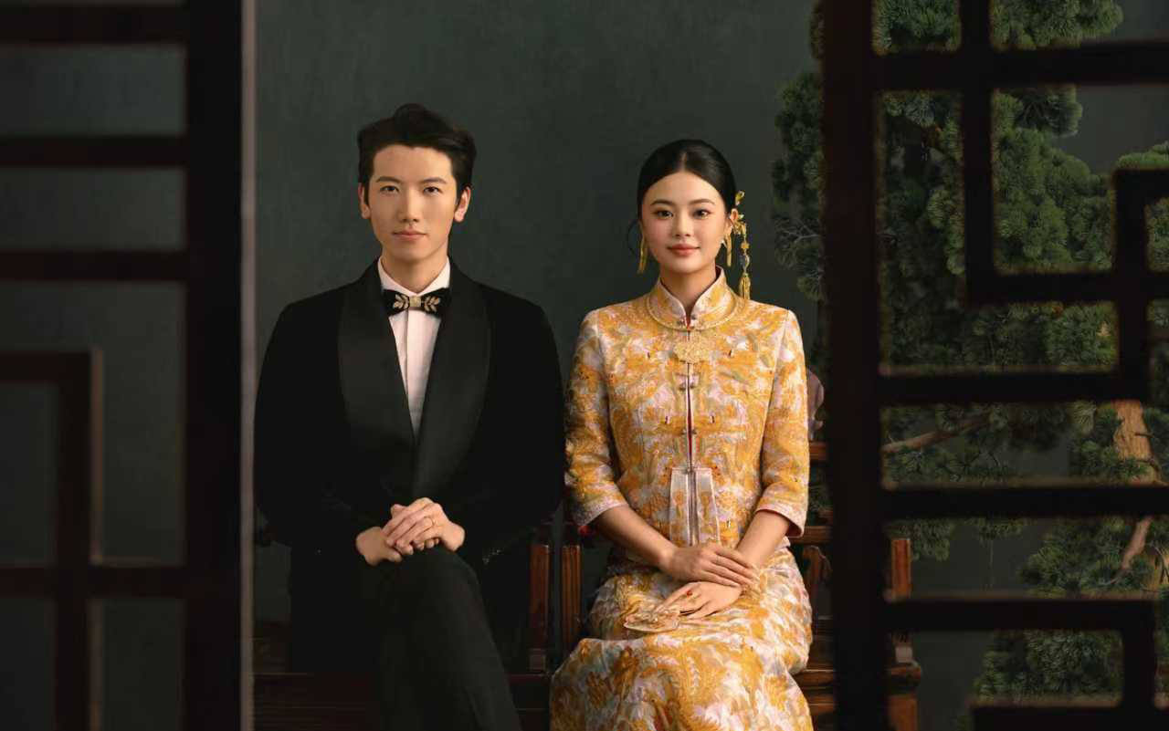 秀和服婚纱照
