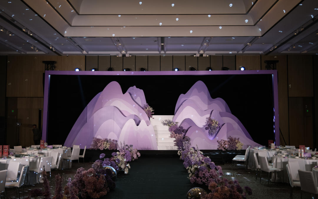 【一方空间】浪漫时尚，韩式高级紫色婚礼