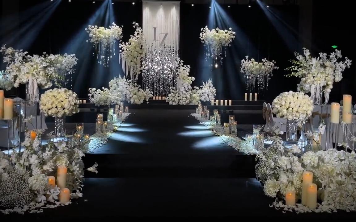 熙唐婚礼｜白色亮片主题，轻奢格调