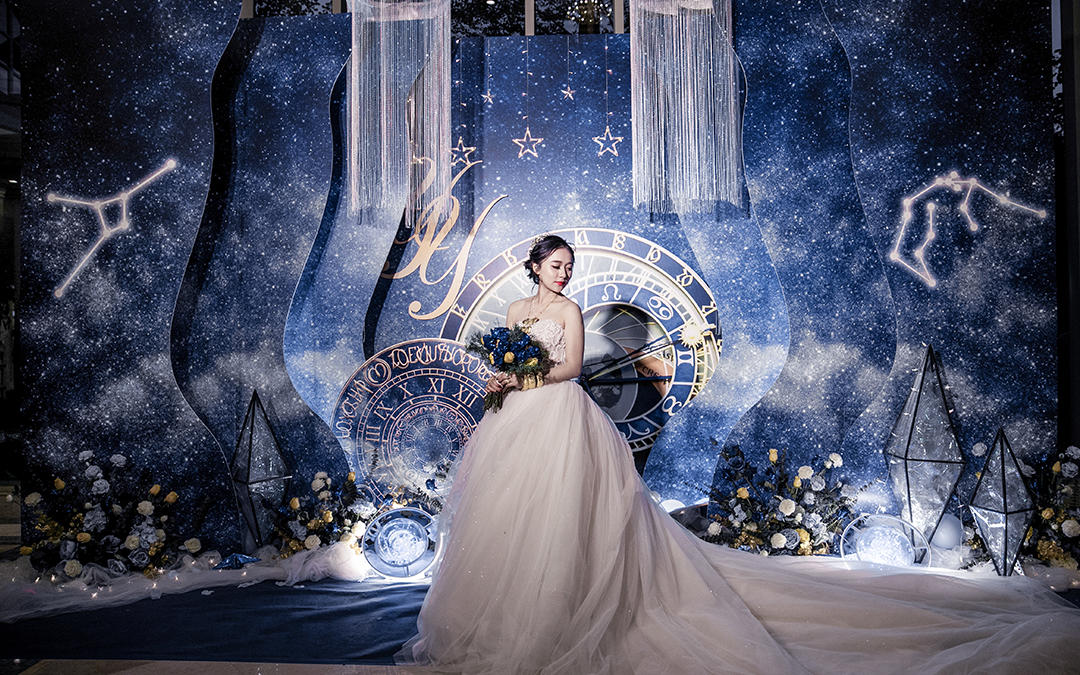 星元素婚礼·蓝色星空主题·公主酒店