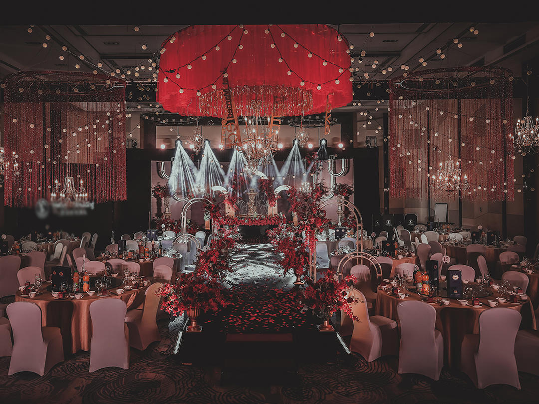 【美过效果图】超高还原度∞轻奢复古红色婚礼