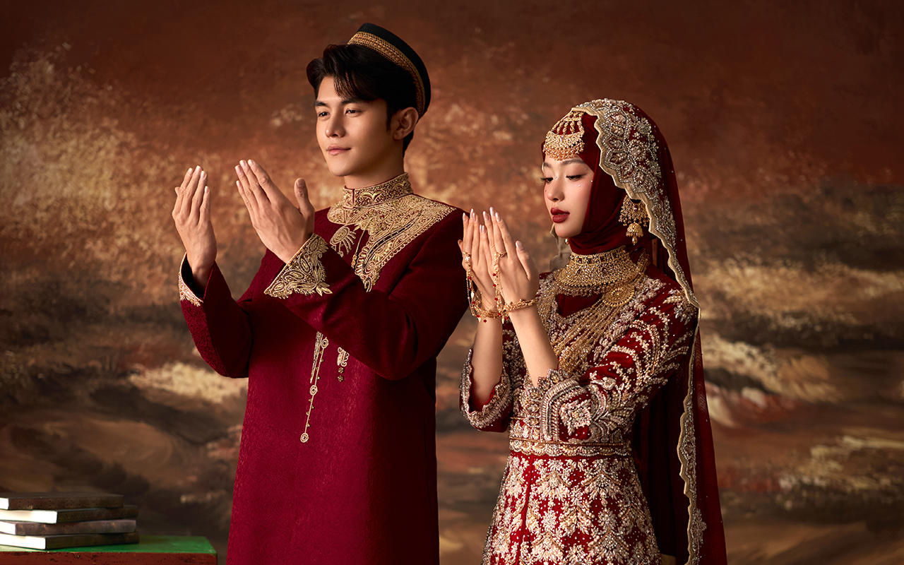 西宁内景🔥回族秀禾婚纱照｜简直太高级