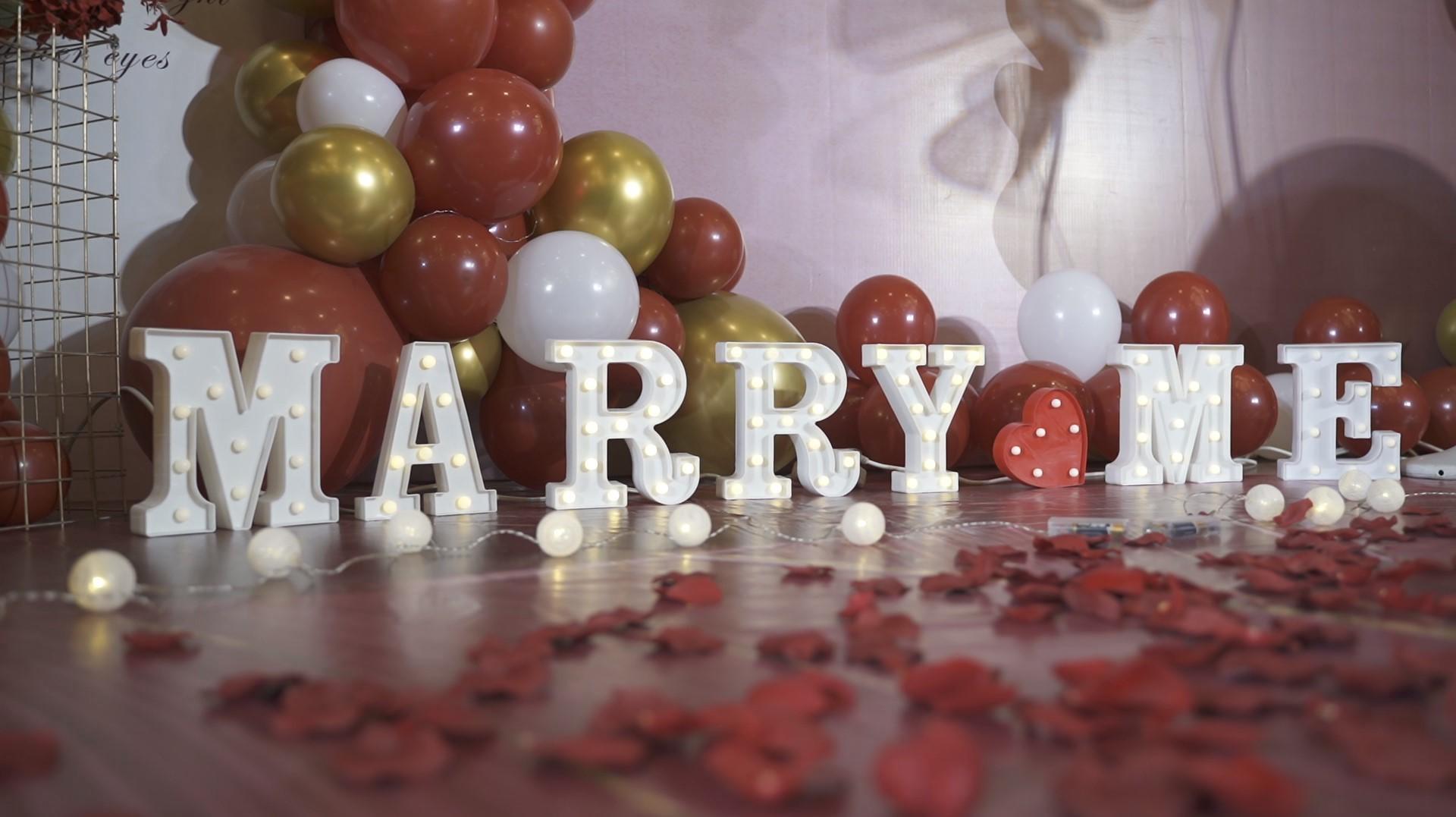 三和婚礼｜红色浪漫求婚　铁道１８９６酒店