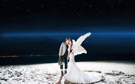 麦田婚纱摄影世界专业级全画幅佳能5D相机中式森系