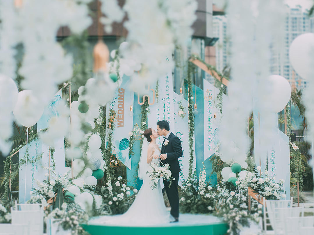 【时光印迹】超流行婚礼/薄荷绿/明星同款