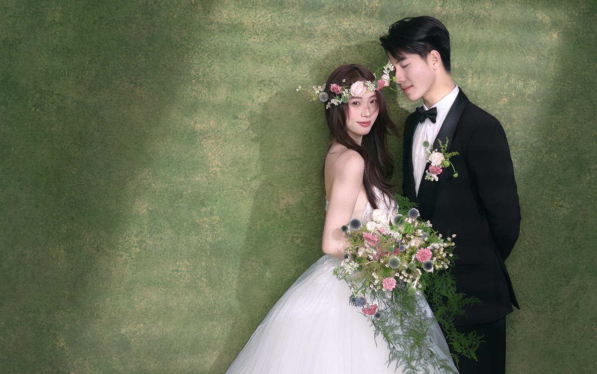油画感森系婚纱照✨在光影斑驳里，把浪漫画进时光里