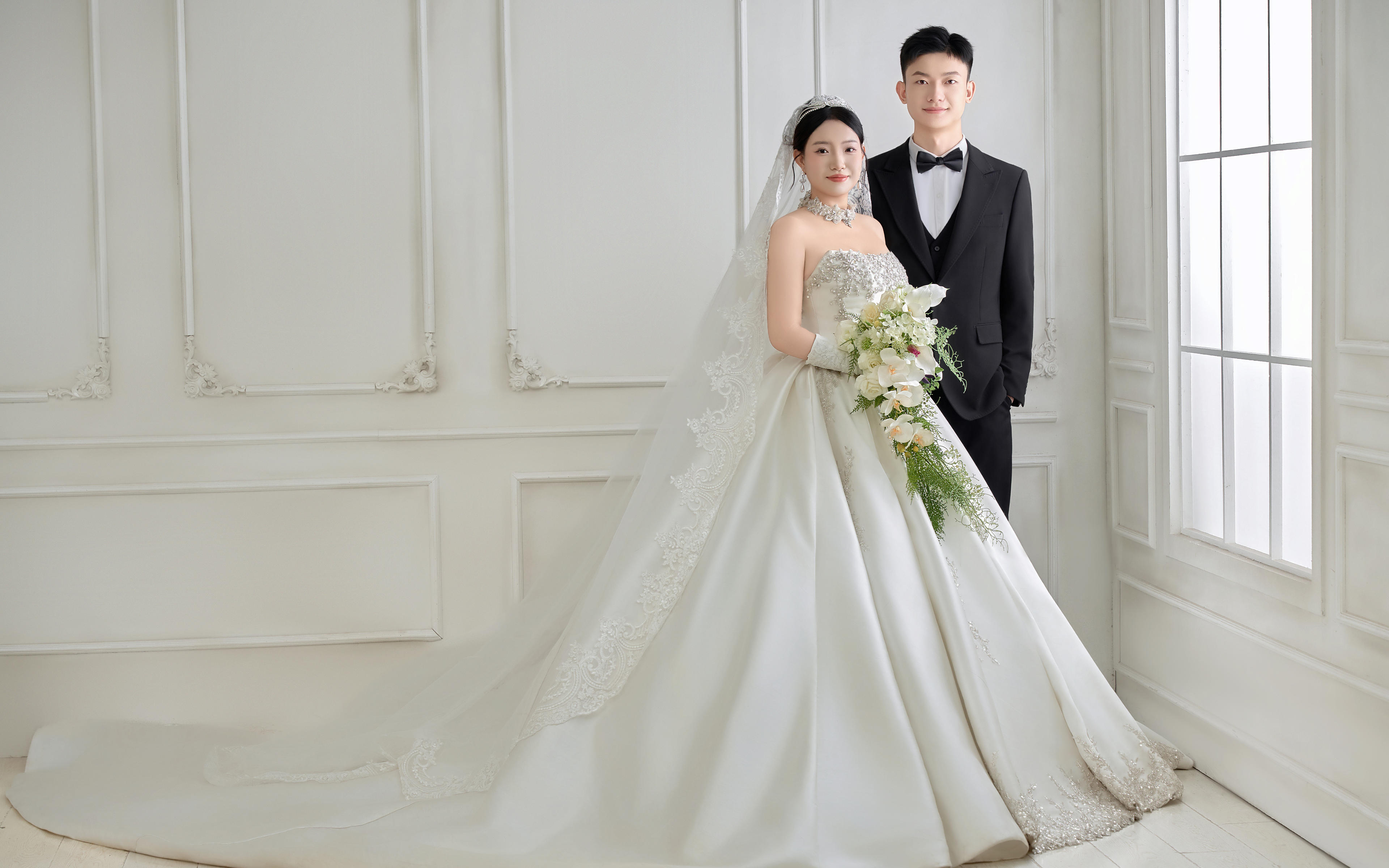 越看越心动❤韩系石膏极简婚纱照