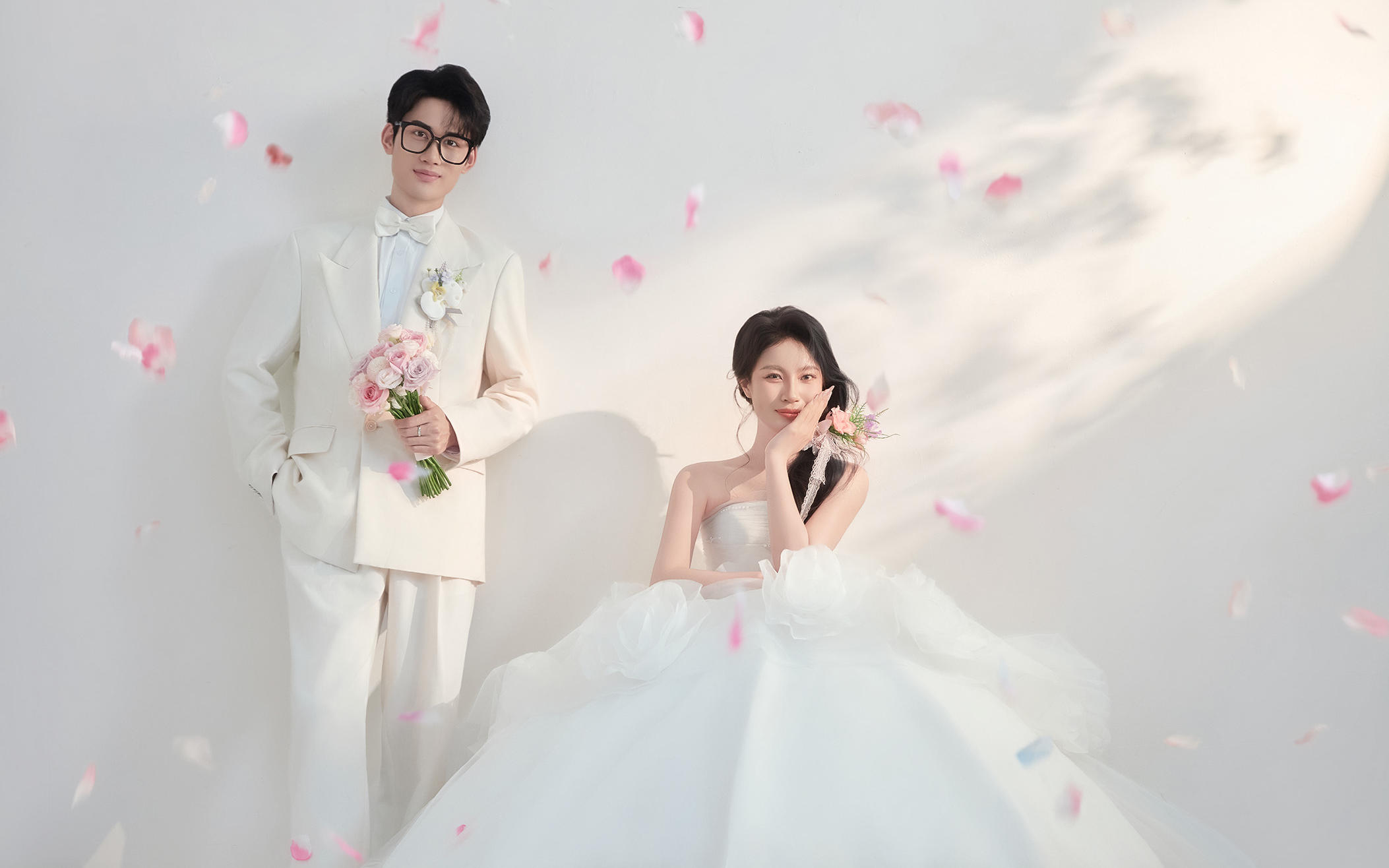 韓式浪漫00后超愛主紗婚紗照
