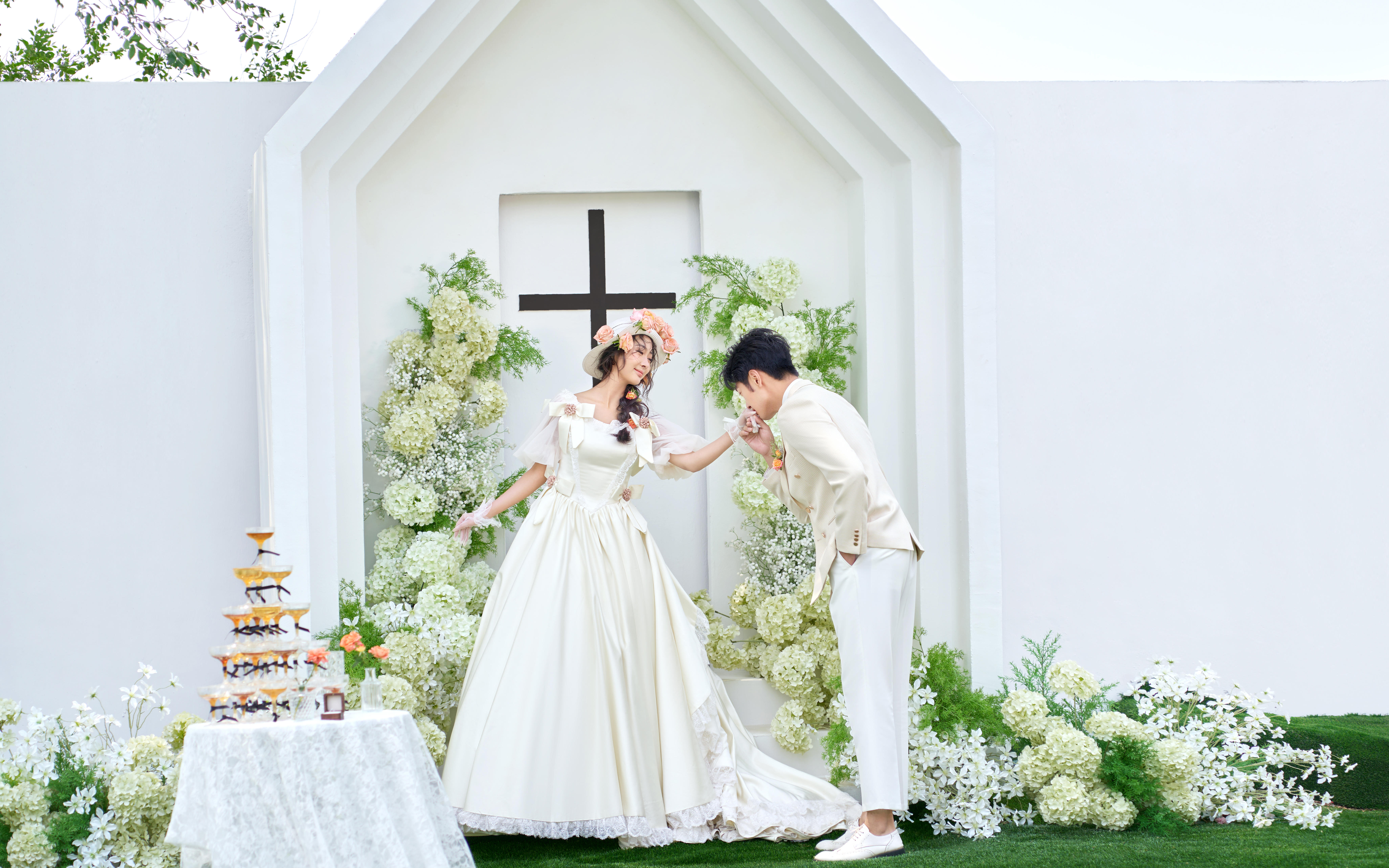 美到犯規(guī)的效果 森系小清新婚紗照