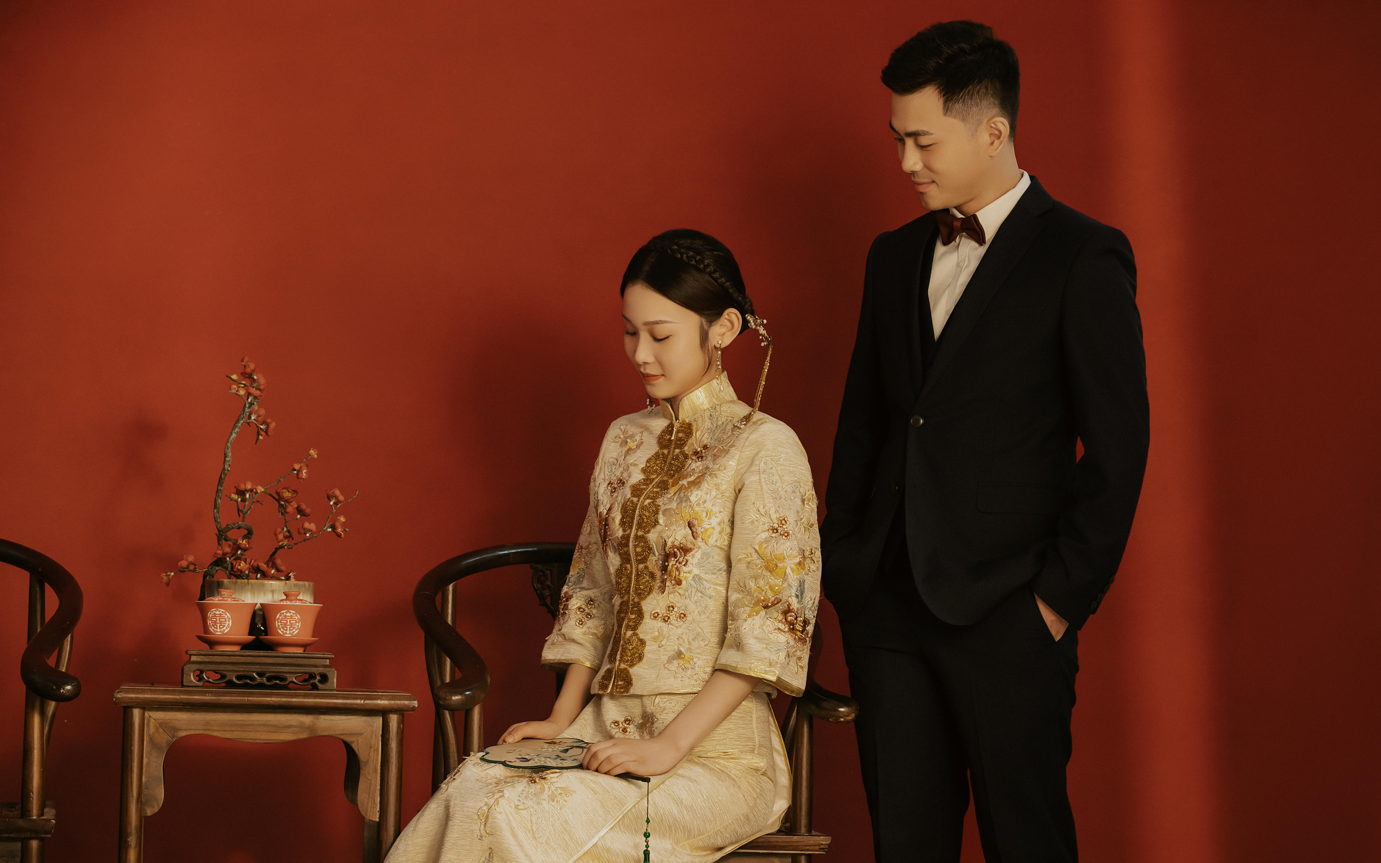 屬于中國(guó)女孩的東方美學(xué)|新中式婚紗照