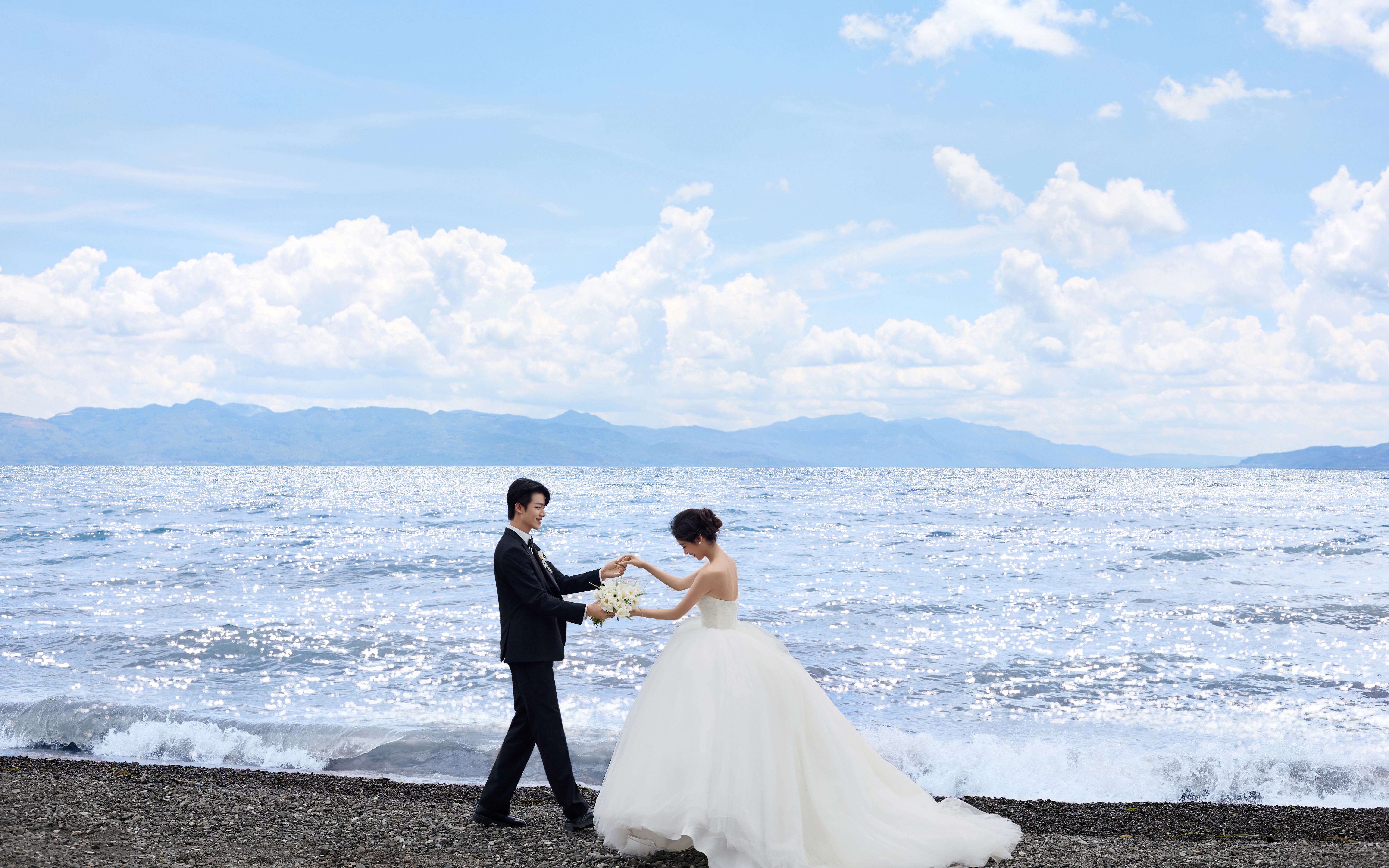 海边氛围感婚纱照直接封神