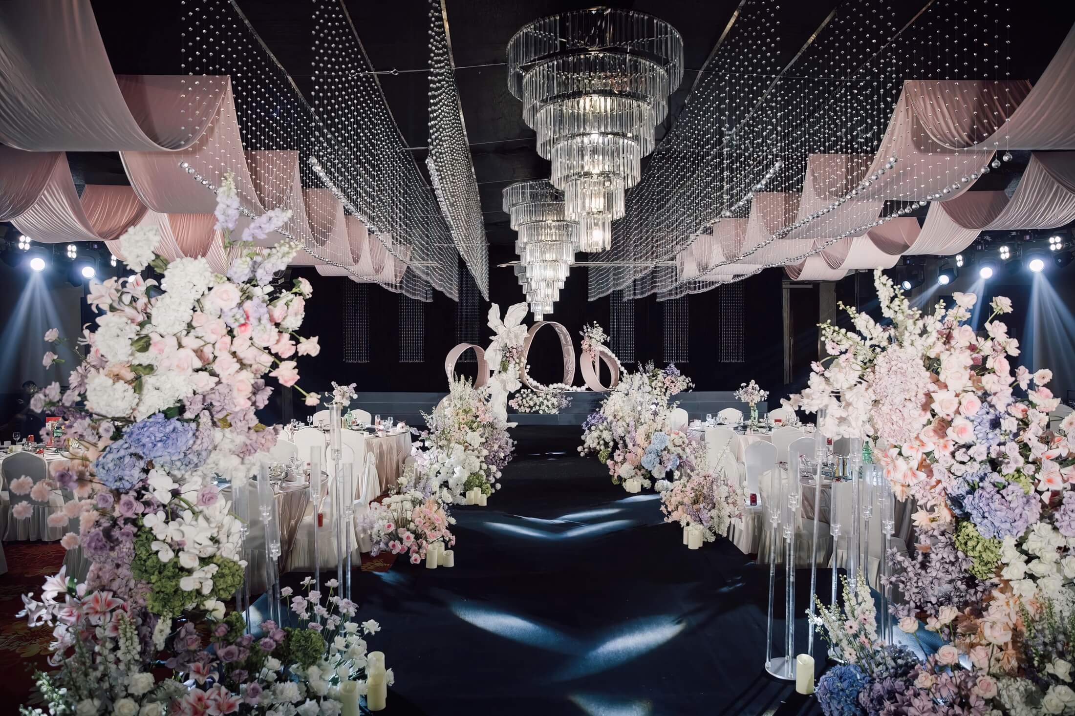 粉色水晶韩式婚礼