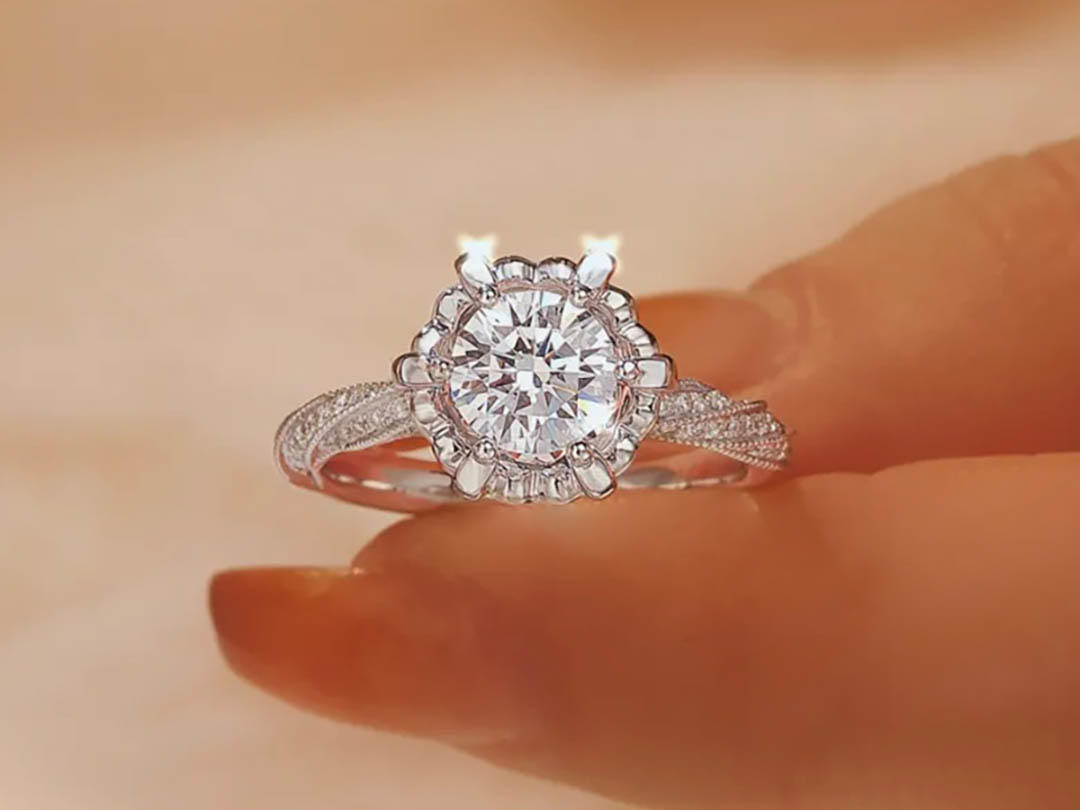 【手捧银星】30分显大结婚钻戒