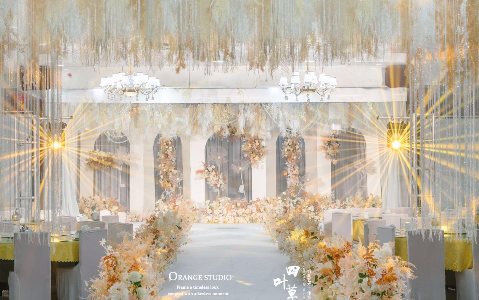 【四叶草艺术婚礼】香槟色清新风格