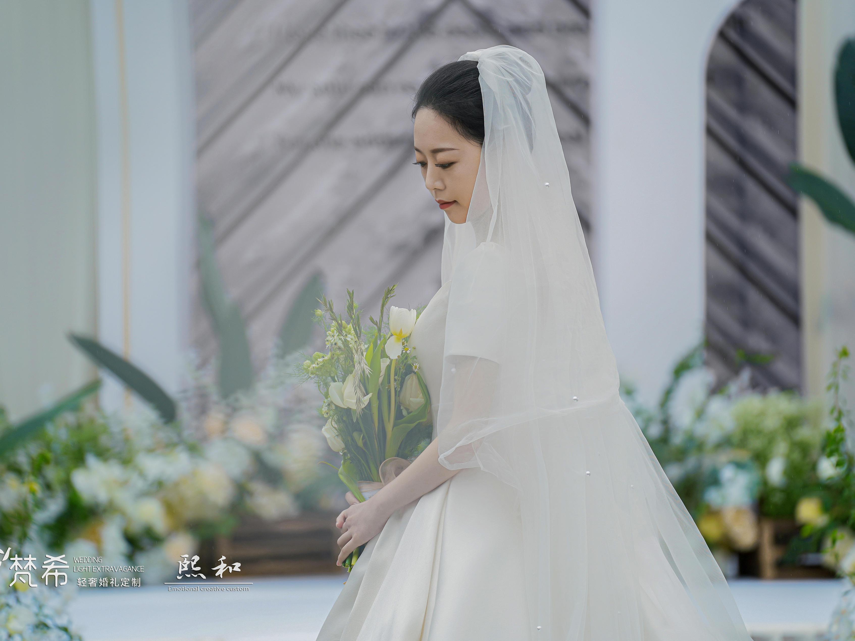 梵希·轻奢婚礼 #清新白绿户外婚礼￥15800