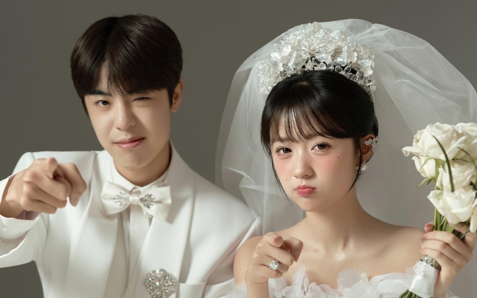 真的很難不愛呀??這組極簡(jiǎn)婚紗照太甜了吧