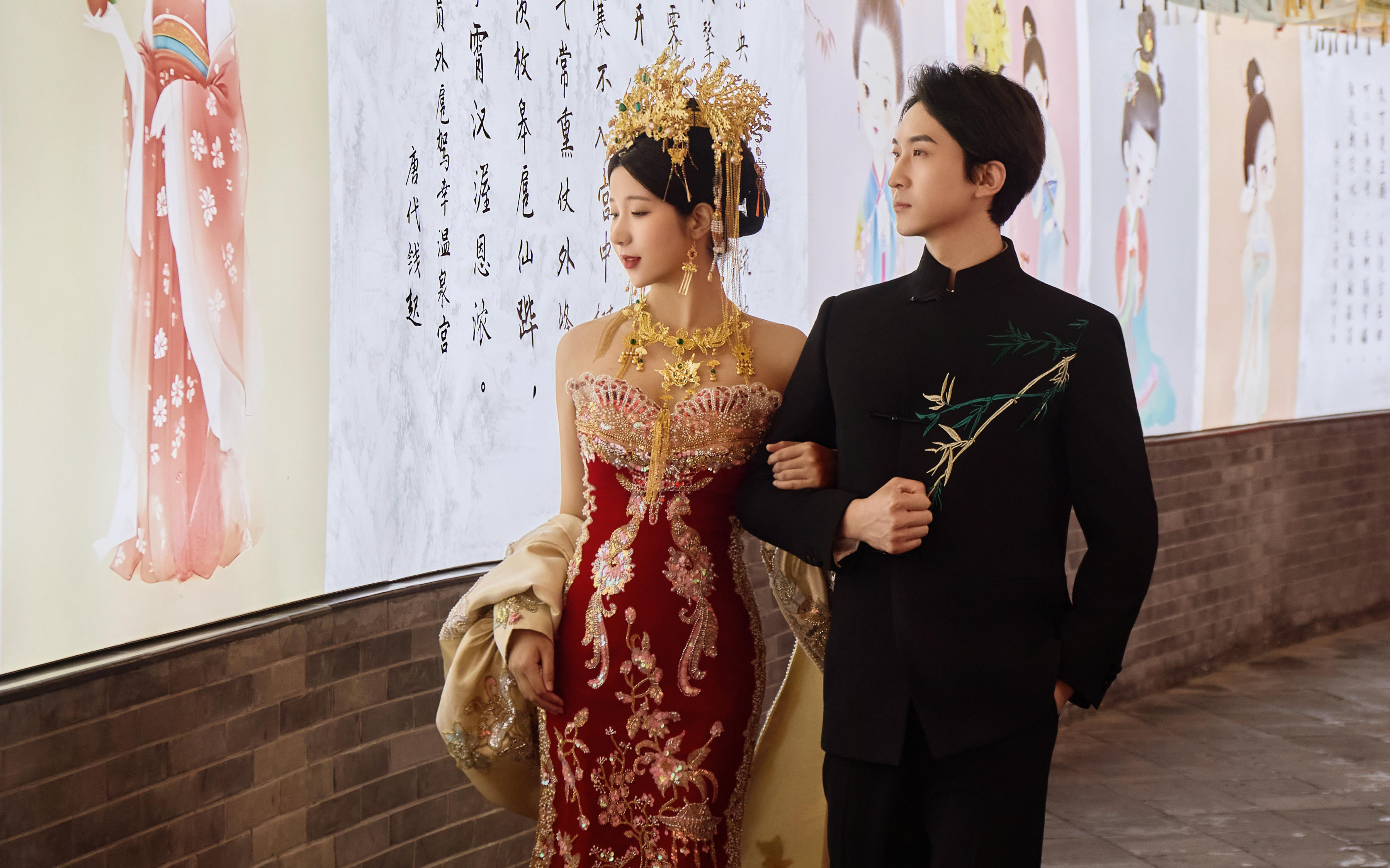 中式美学新标杆❗黄金凤冠的轻奢感很难不爱~