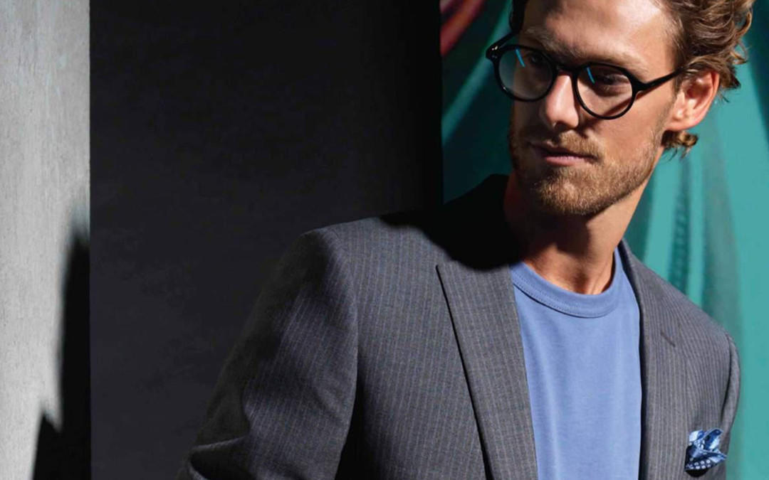 进口经典条纹商务男士套装