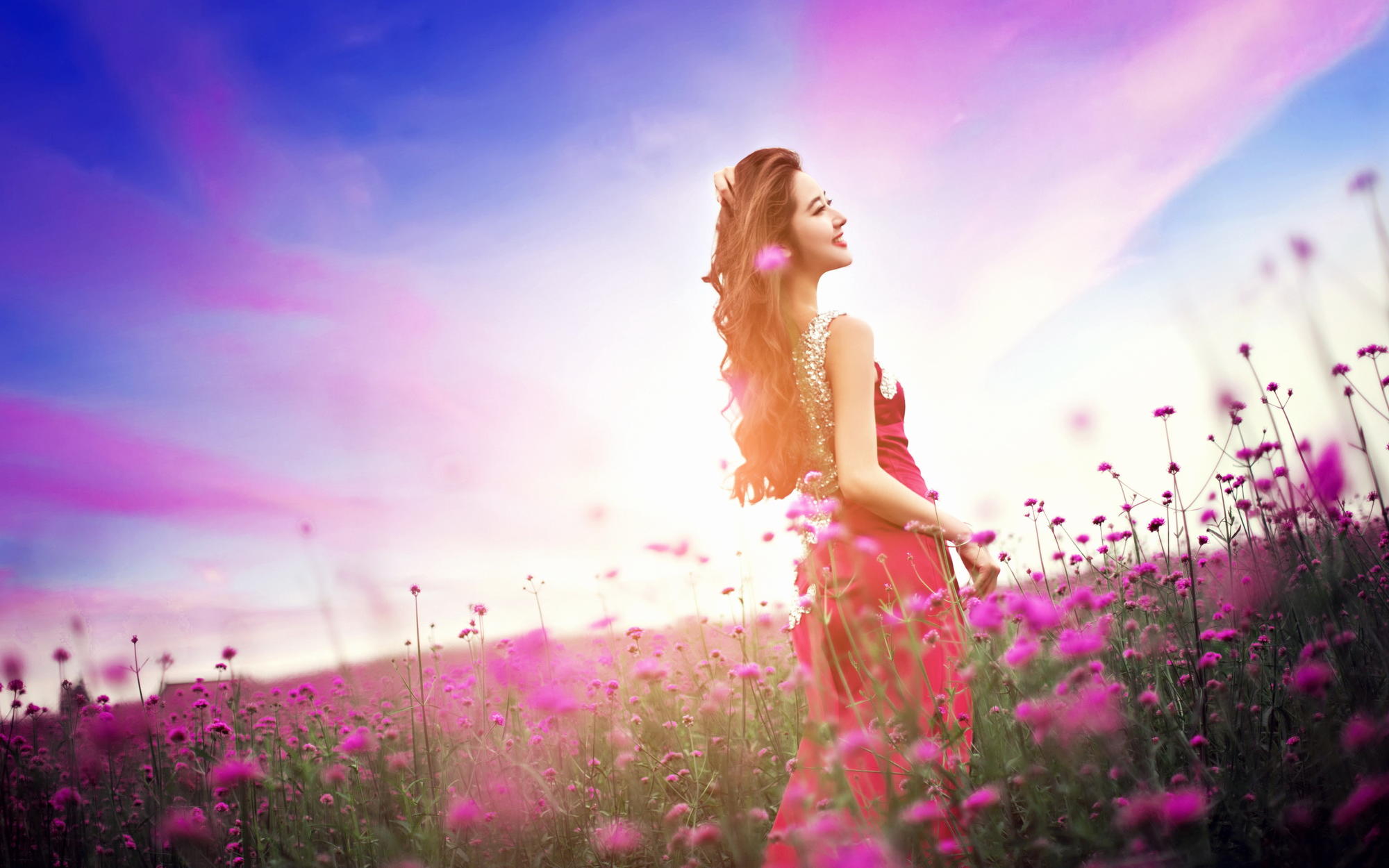 七夕情人节花海定制/婚纱照/情侣照/写真
