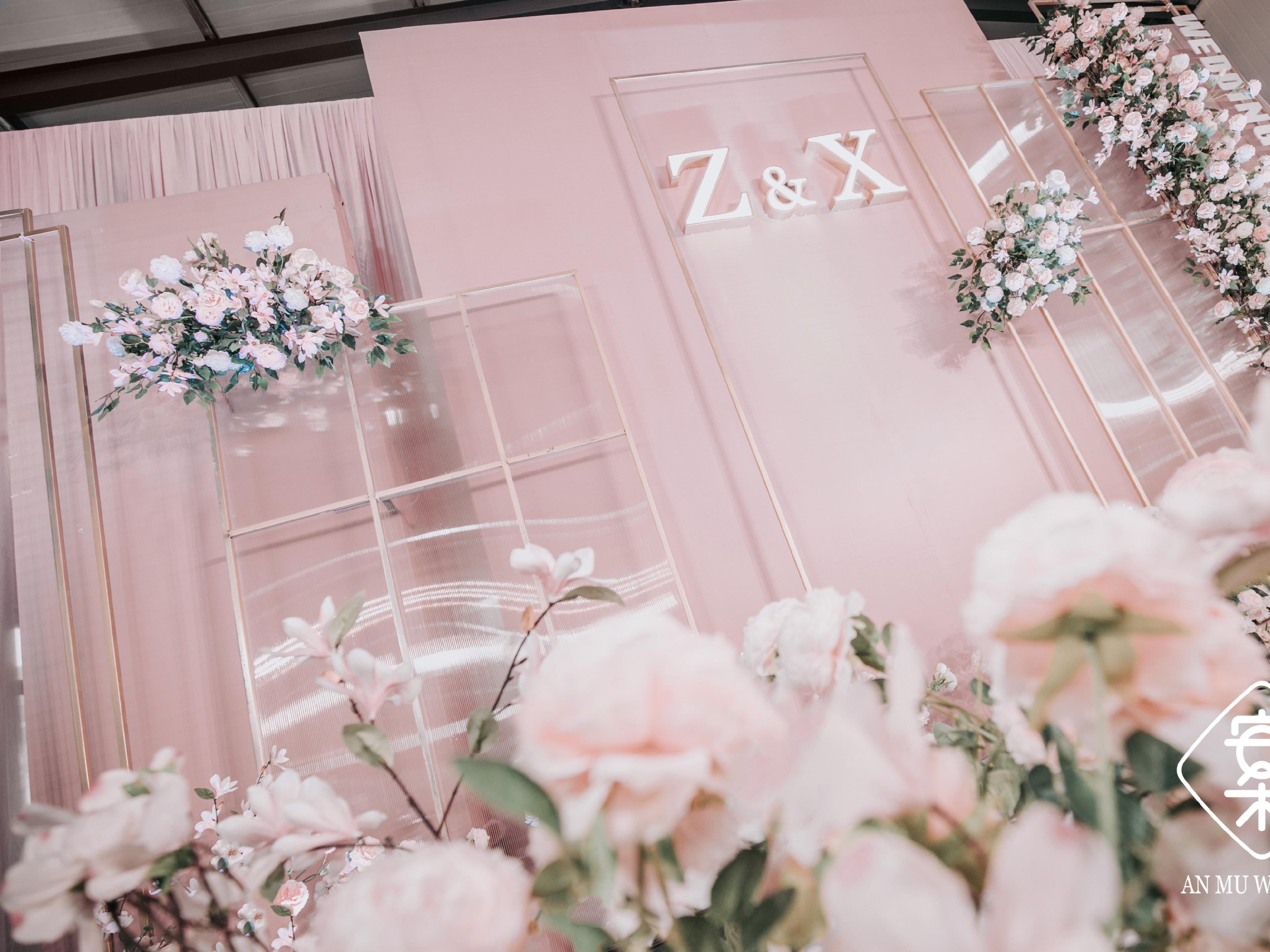 1OO%原创还原【安木婚礼】粉色厂房婚礼