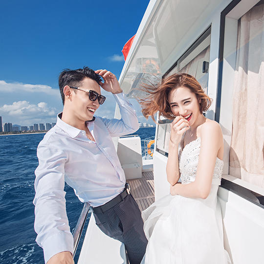 苏菲亚婚纱摄影厦门、日照海景