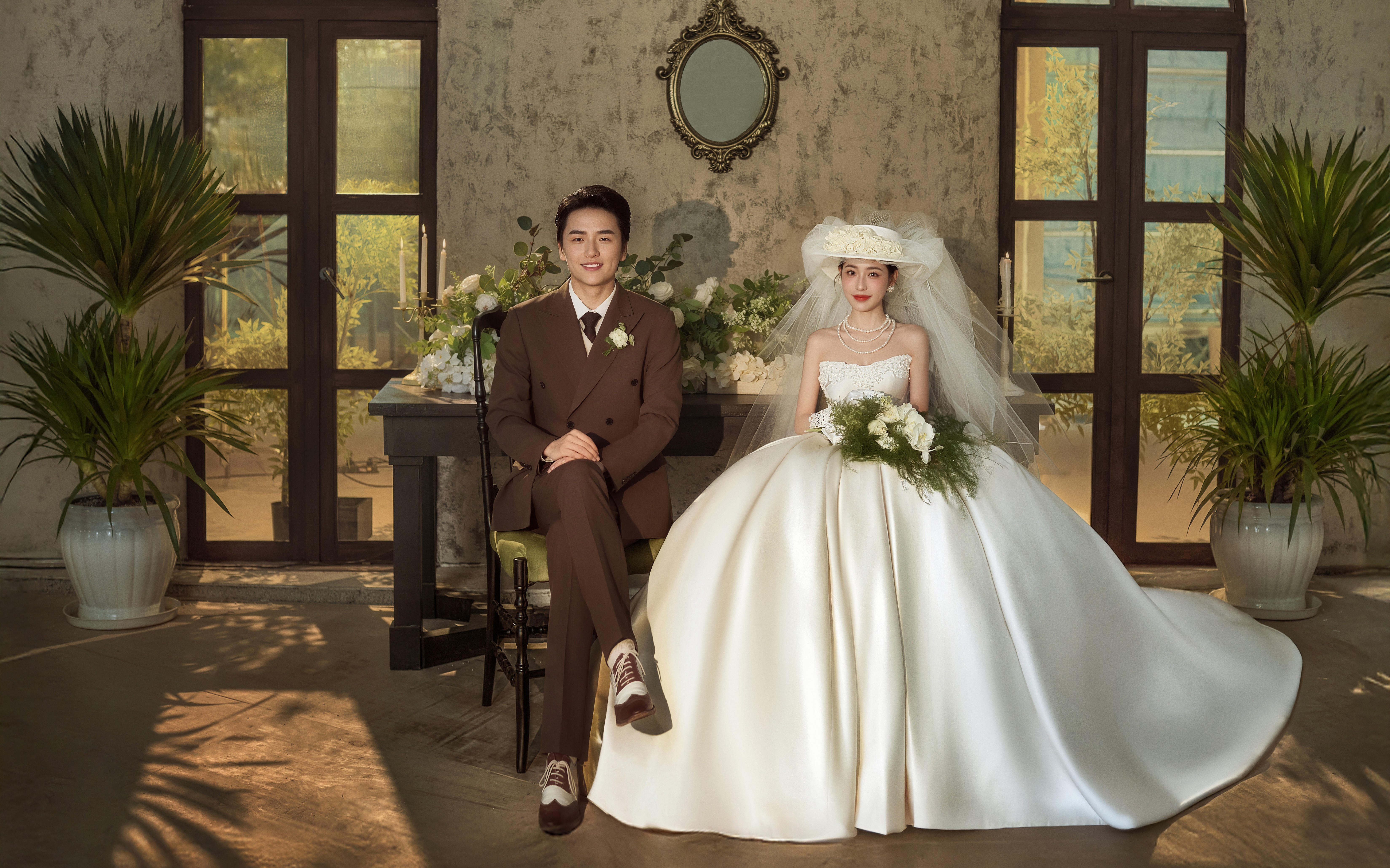 花房系列婚紗照  刷爆朋友圈的結(jié)婚照