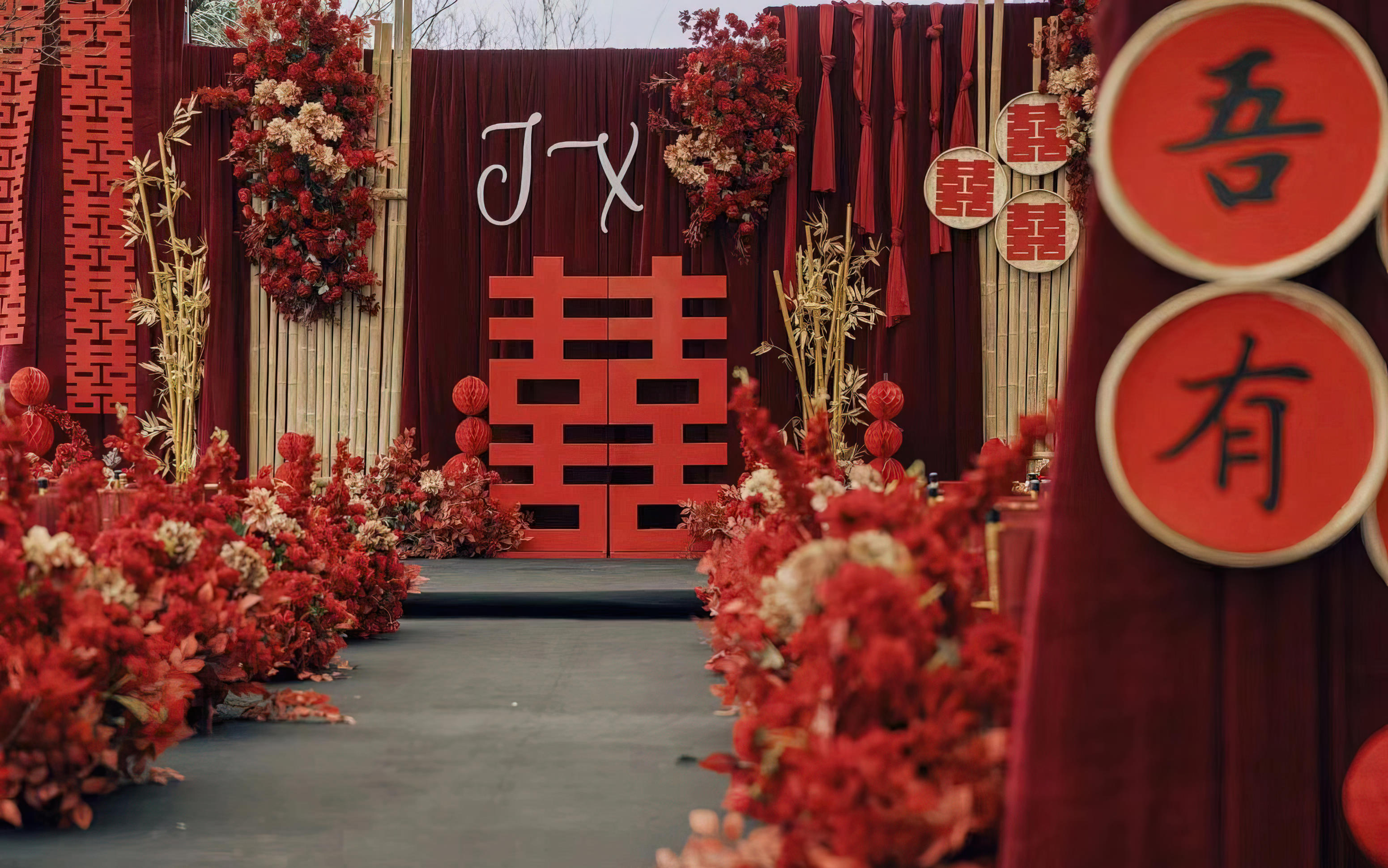 【西柚】赤·礼| 正红经典复古婚礼