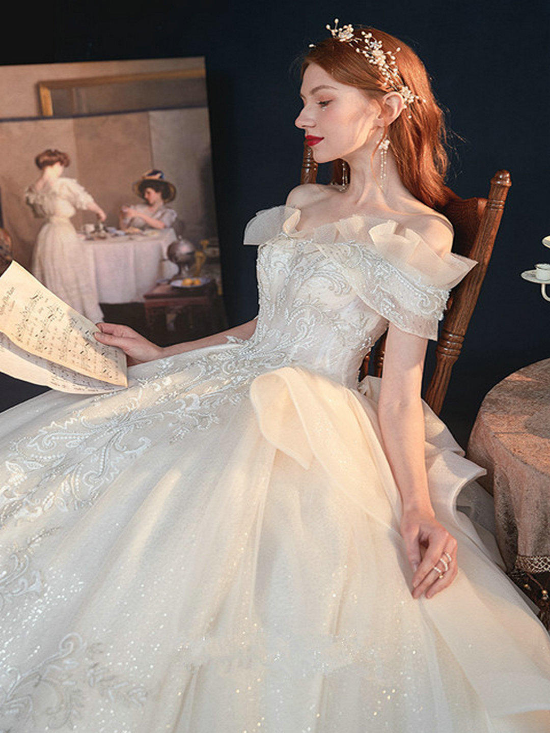 【五一超值款】仪式主婚纱+出门纱+伴娘服3件套