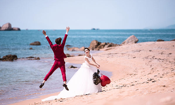 【瀟氏攝影成都店】 三亞蜈支洲島海景婚紗攝影團購