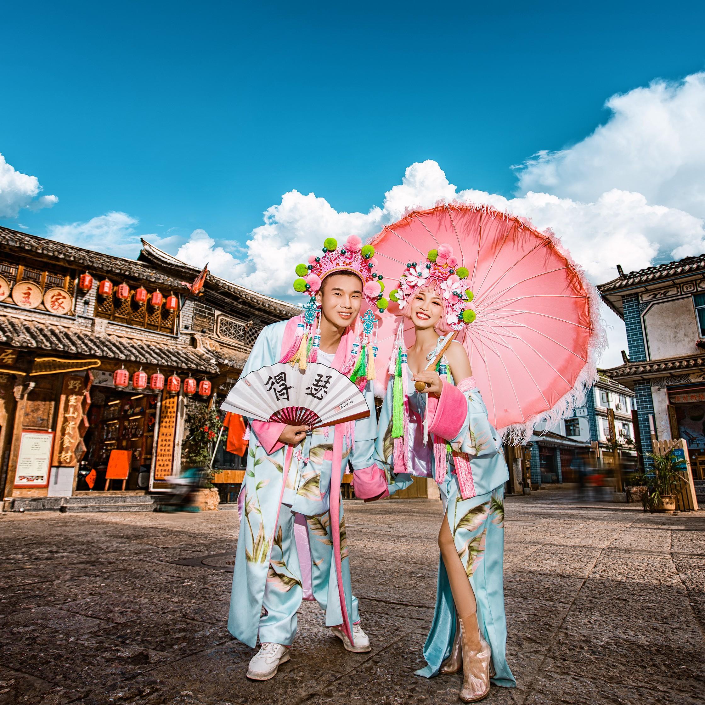 【大理旅拍】接机住宿机票+一价包新娘化妆礼服