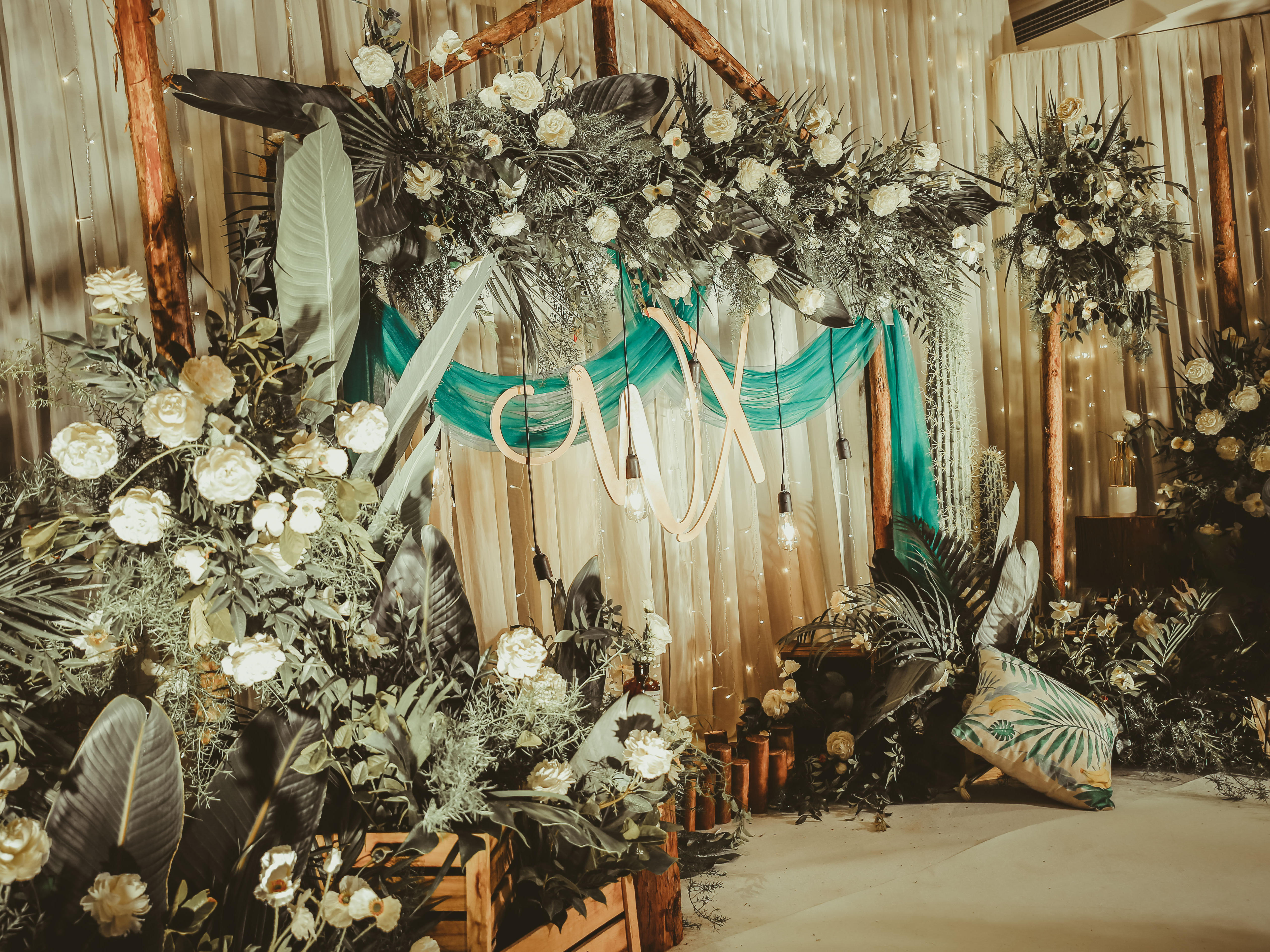 旺蒼時光印記婚紗婚慶綠色森系婚禮