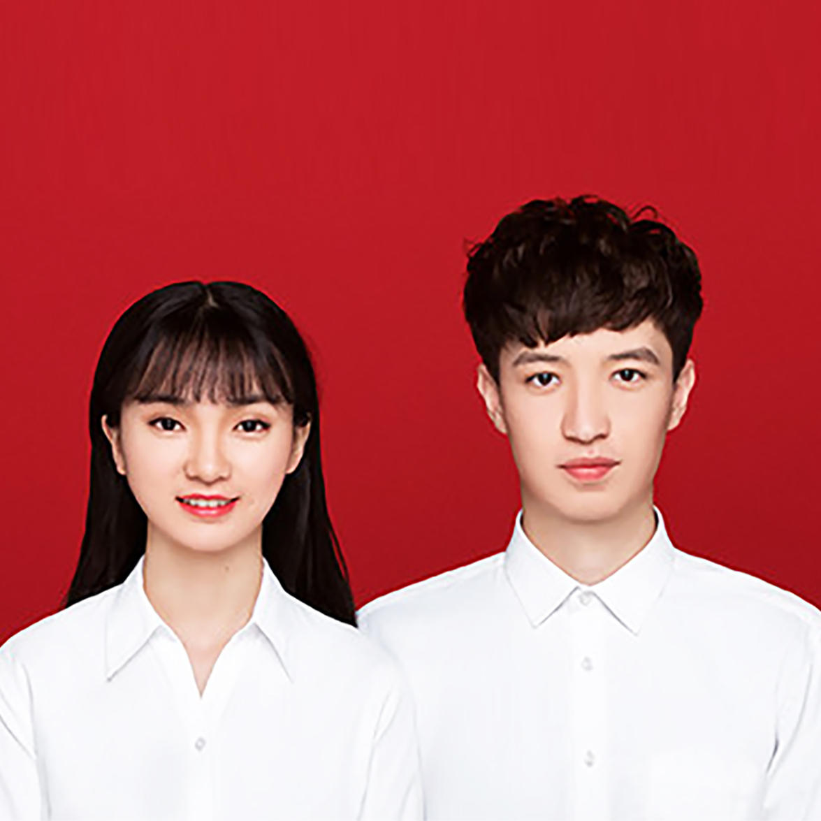 结婚登记照+化妆服装+精修+照片输出