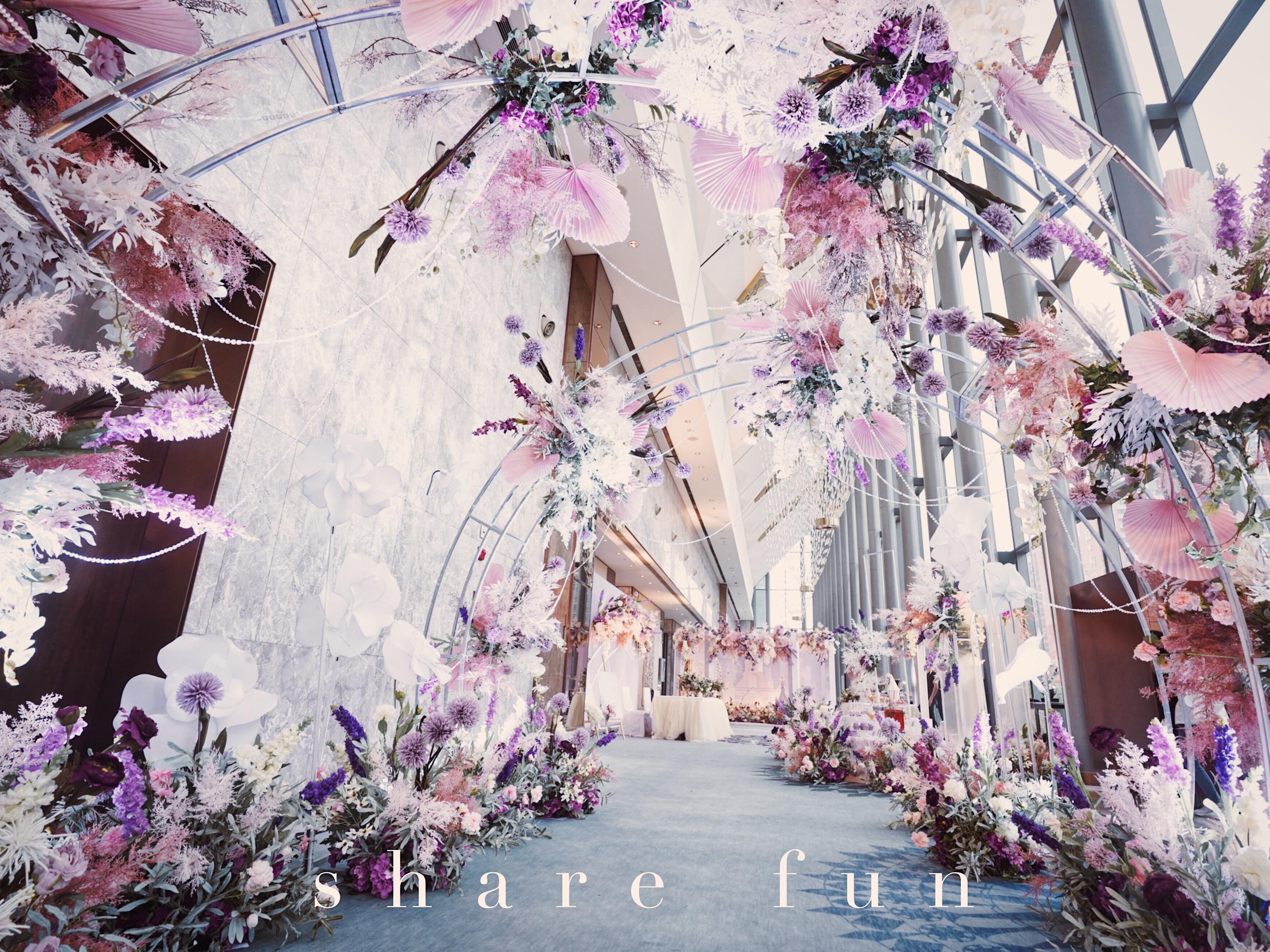 愿意为你做一场别致的气质紫色婚礼