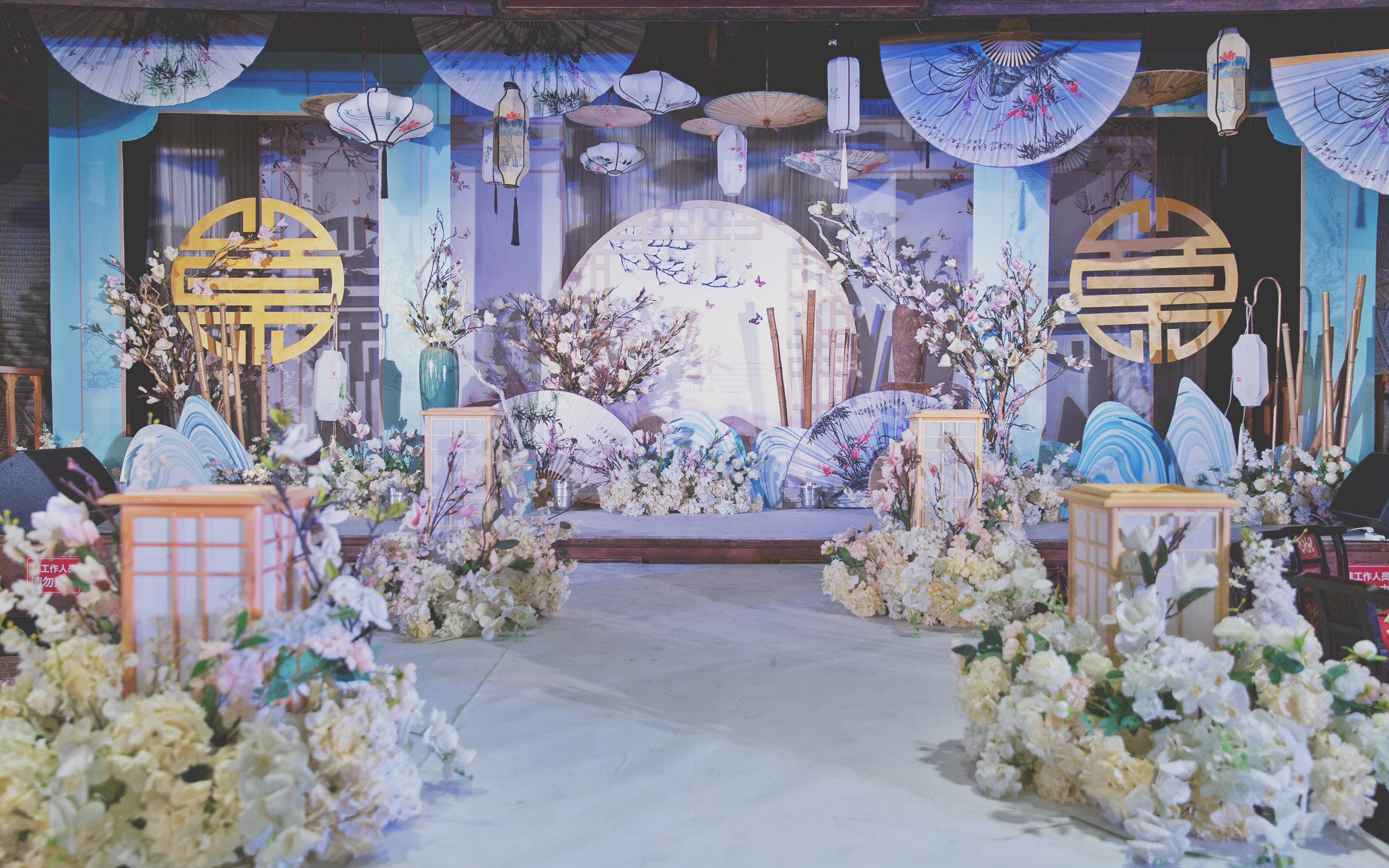 满庭花盛~【莫兰迪色中式婚礼】