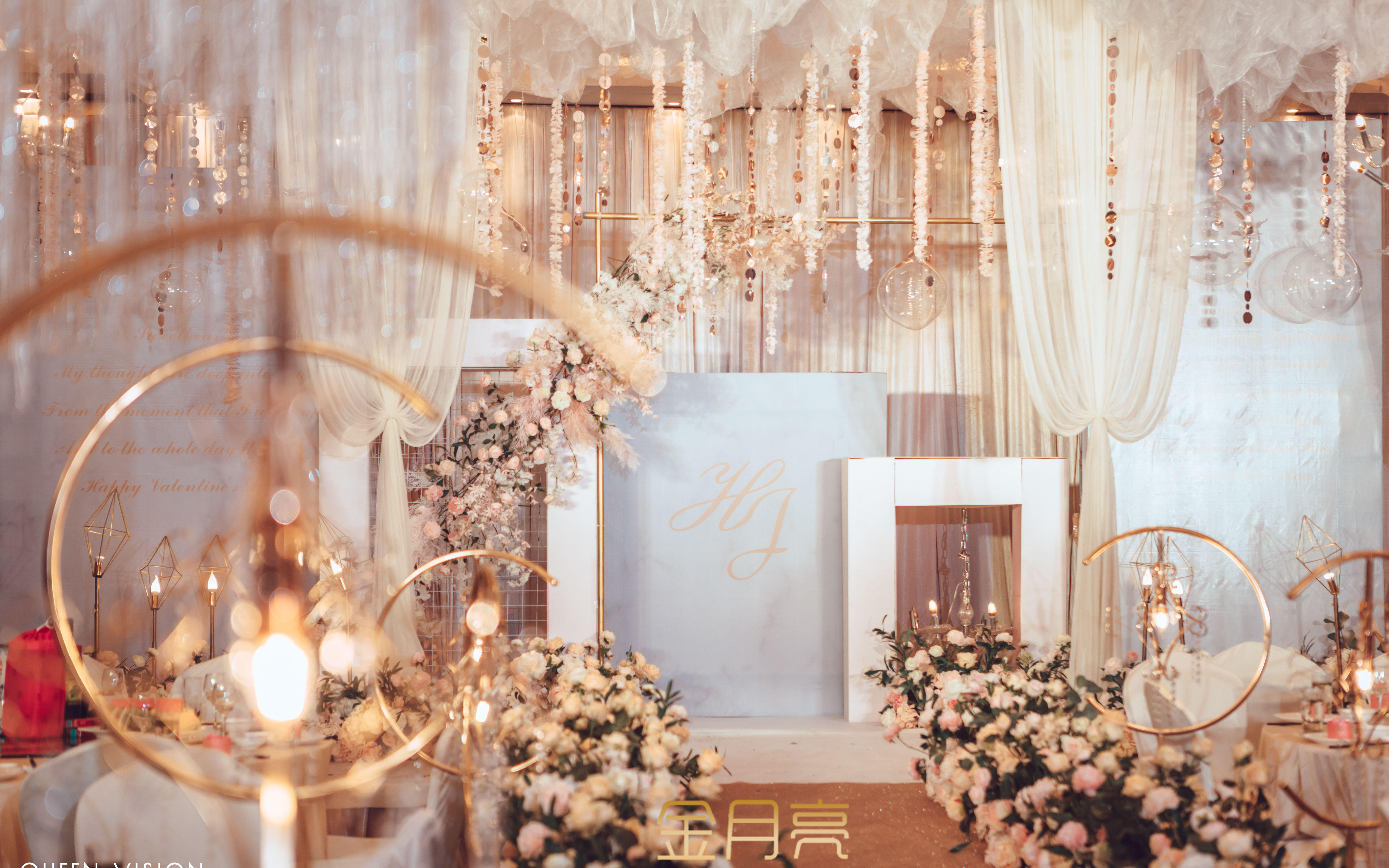 金月亮婚礼  香槟色婚礼