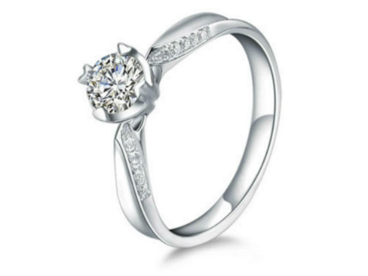 白18K金钻石女戒（皇家礼赞系列）