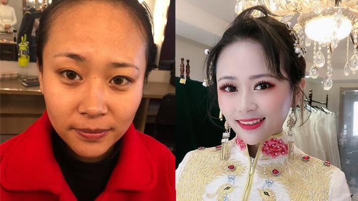 【墨白美妆】资深档新娘早妆+造型1款+送妈妈妆