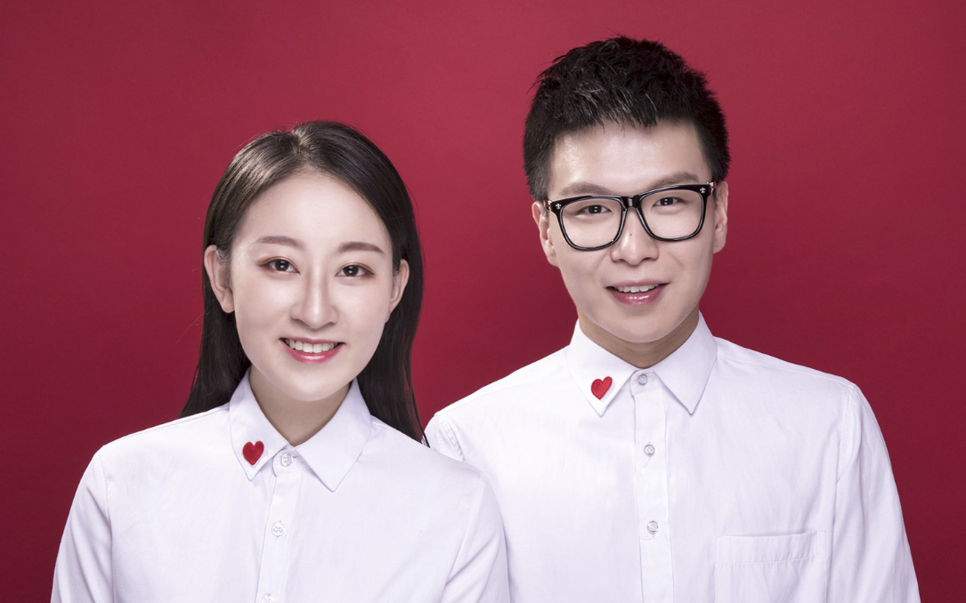 鸾凤和鸣 ▎才子佳人结婚登记照