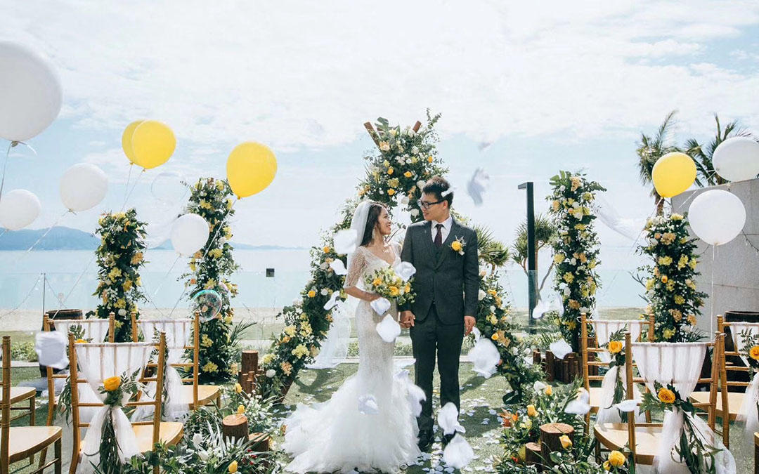 一佳真实案例--海边清新户外婚礼主题推荐