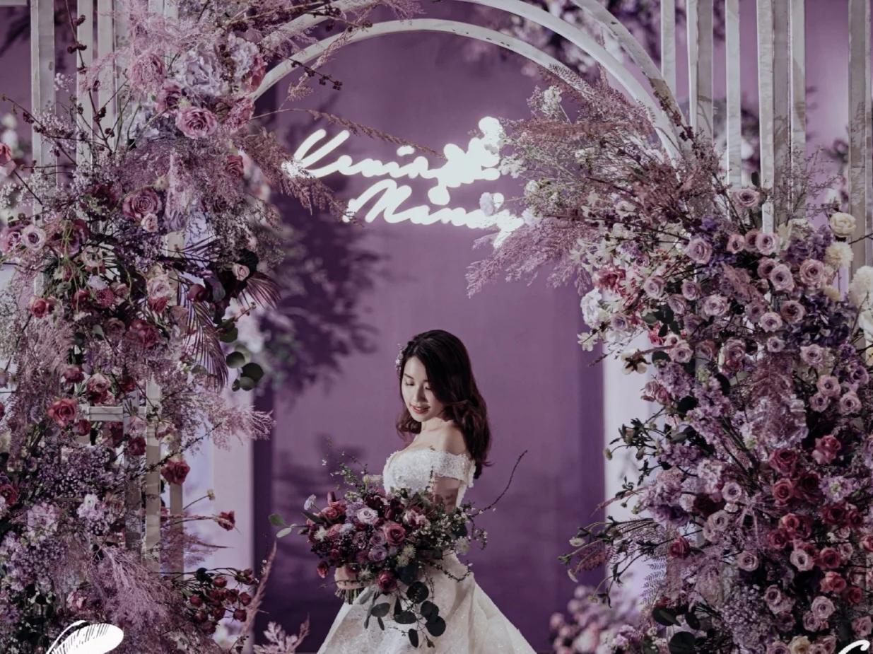 沭阳绣爱婚礼金王朝大酒店紫色婚礼