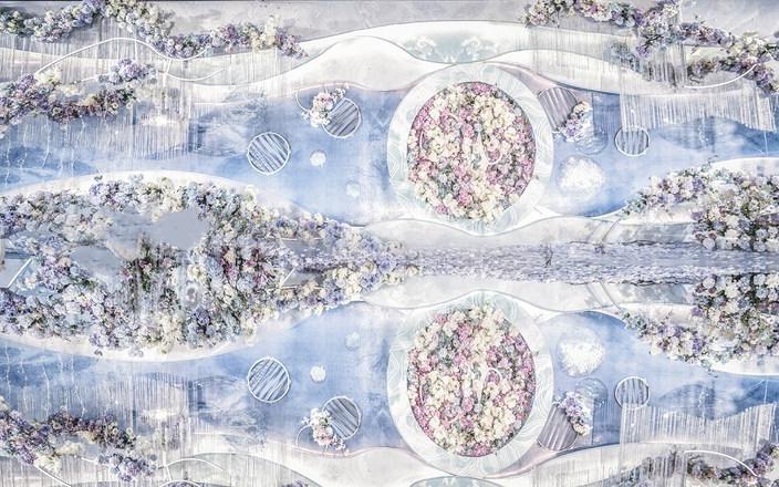 莫兰迪蓝线条简约高级感满满/集美们很喜欢的蓝色风