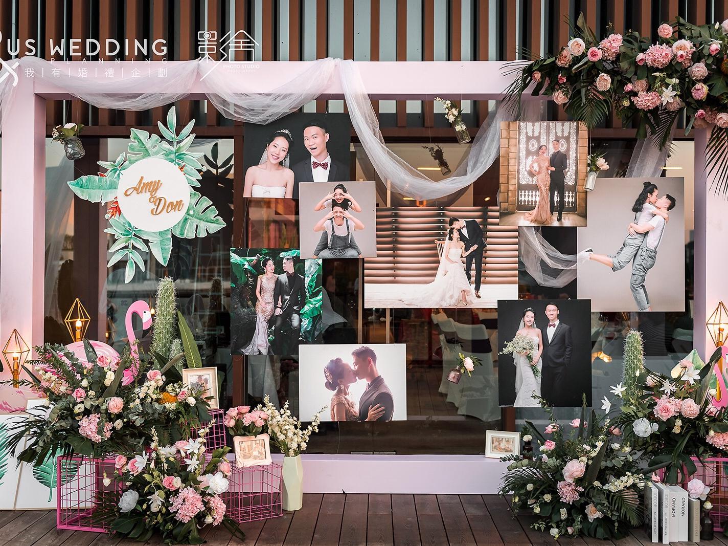 【US婚礼】ins风火烈鸟主题户外婚礼