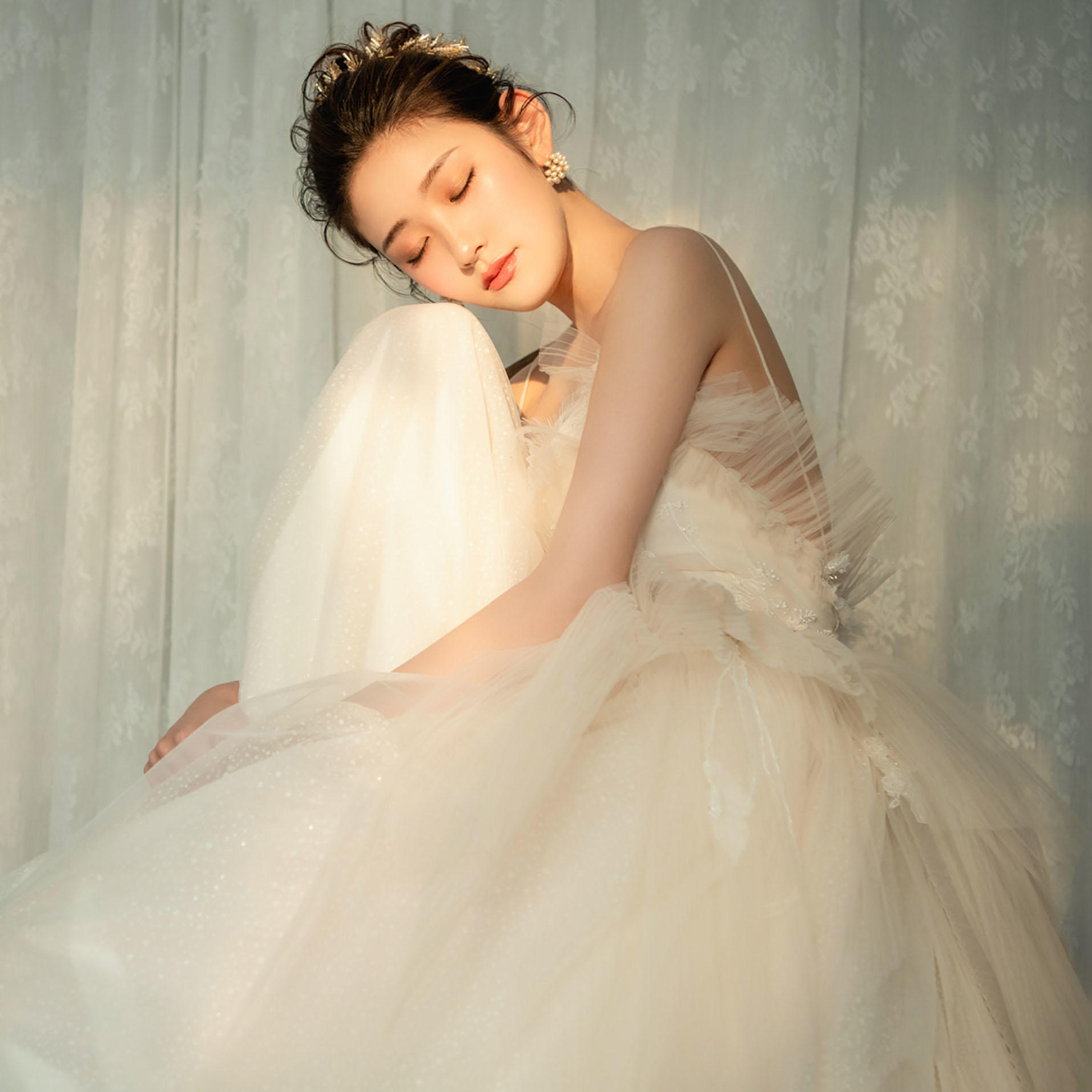 【忻悦美妆】少女森系鲜花新娘造型