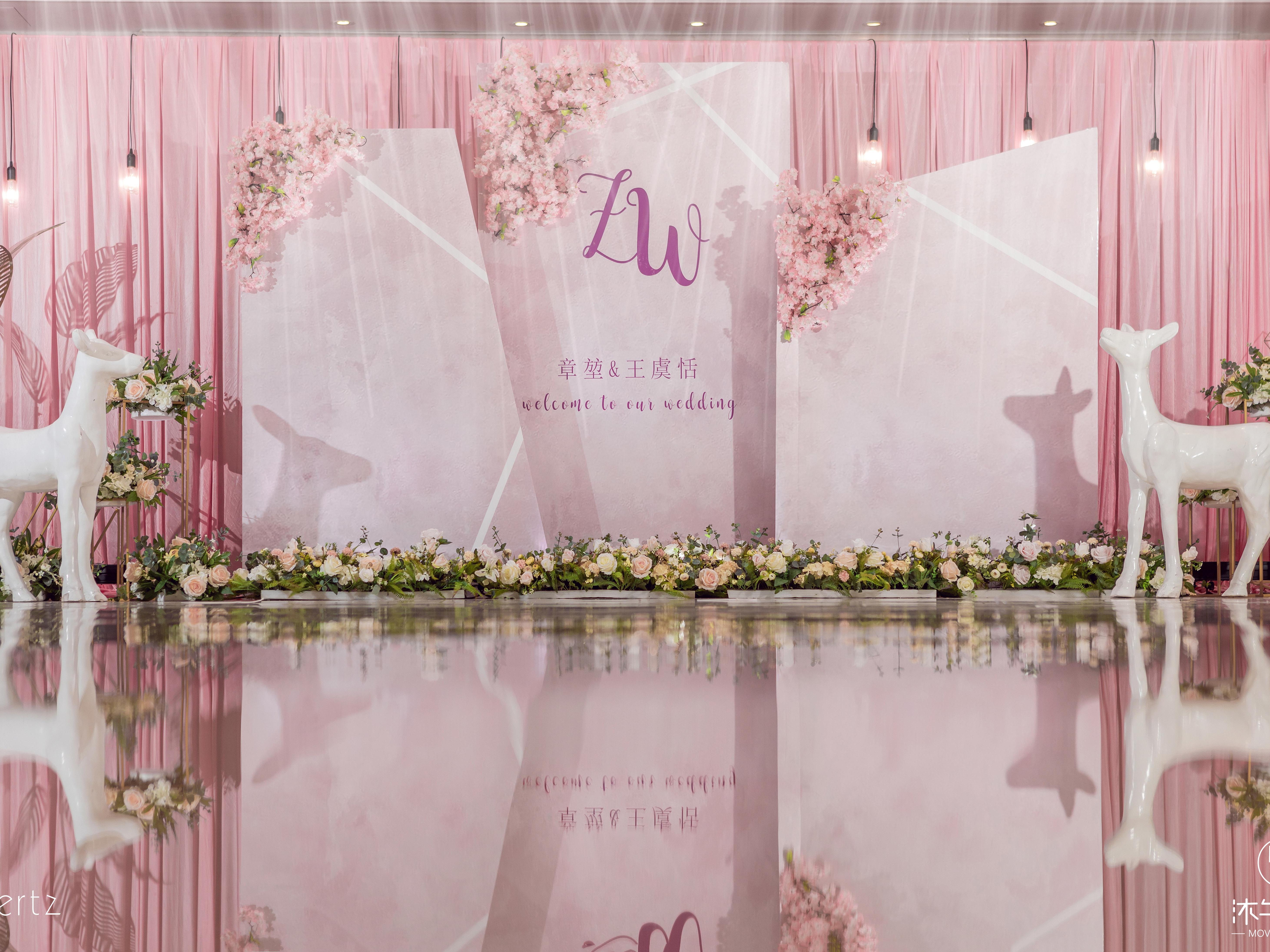 【沐午婚礼】简单纱幔场布套餐 优惠价7880元