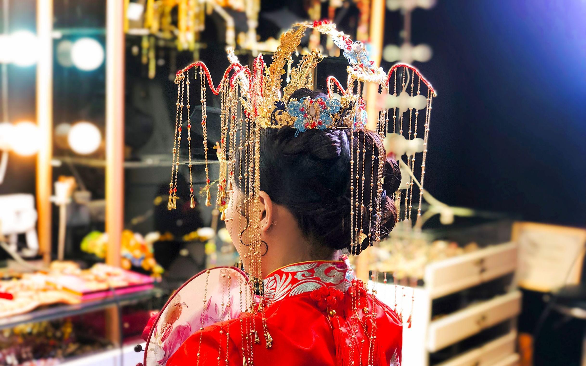 中式典礼造型（适合大气整装古装头饰）