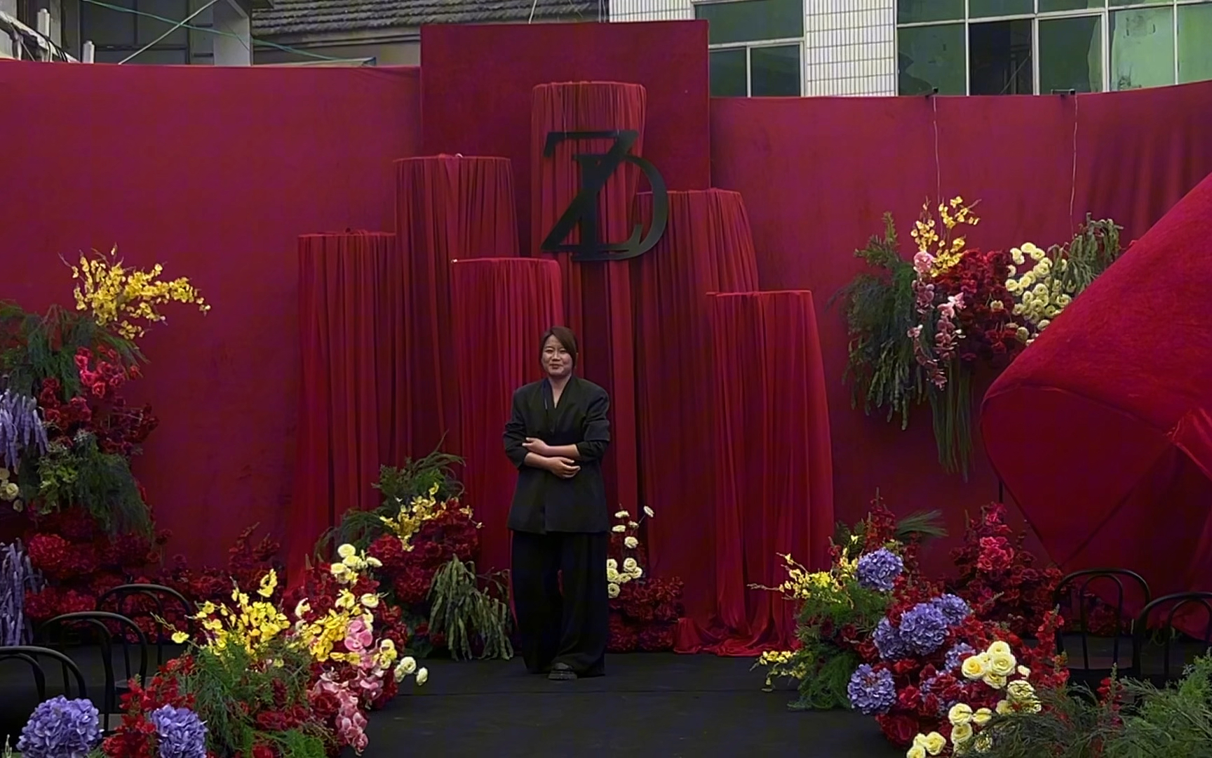 老家戶外紅色婚禮