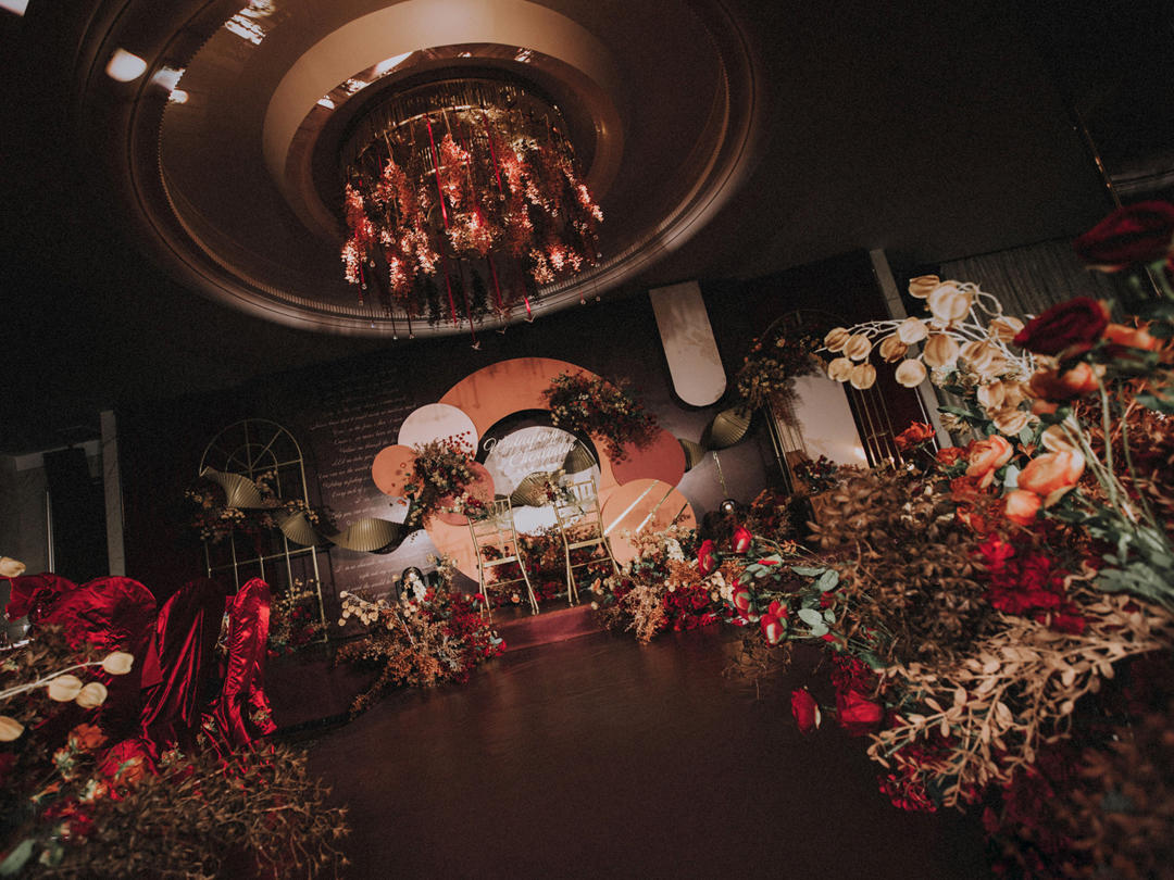 海口喜唯亭婚礼 | 复古红色小清新婚礼