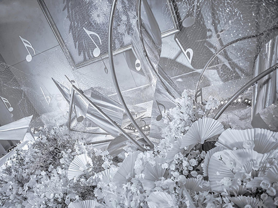 【乐游记】大气白金婚礼/赠送婚礼当天甜品一套